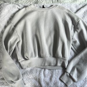 plain gray sweatshirt size m